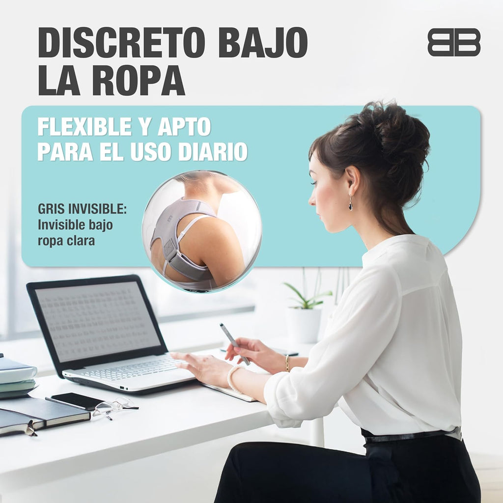 Corrector de Postura Ergofit Pro - Alineación Espinal y Prevención del Dolor Muscular